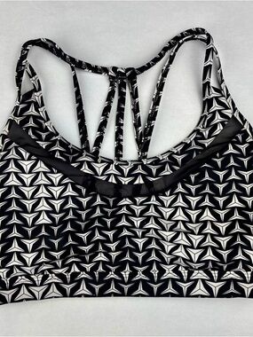 Victoria Secret Sport Bikini Top S Strappy Racerback Tank Swim Yoga Mesh Detail